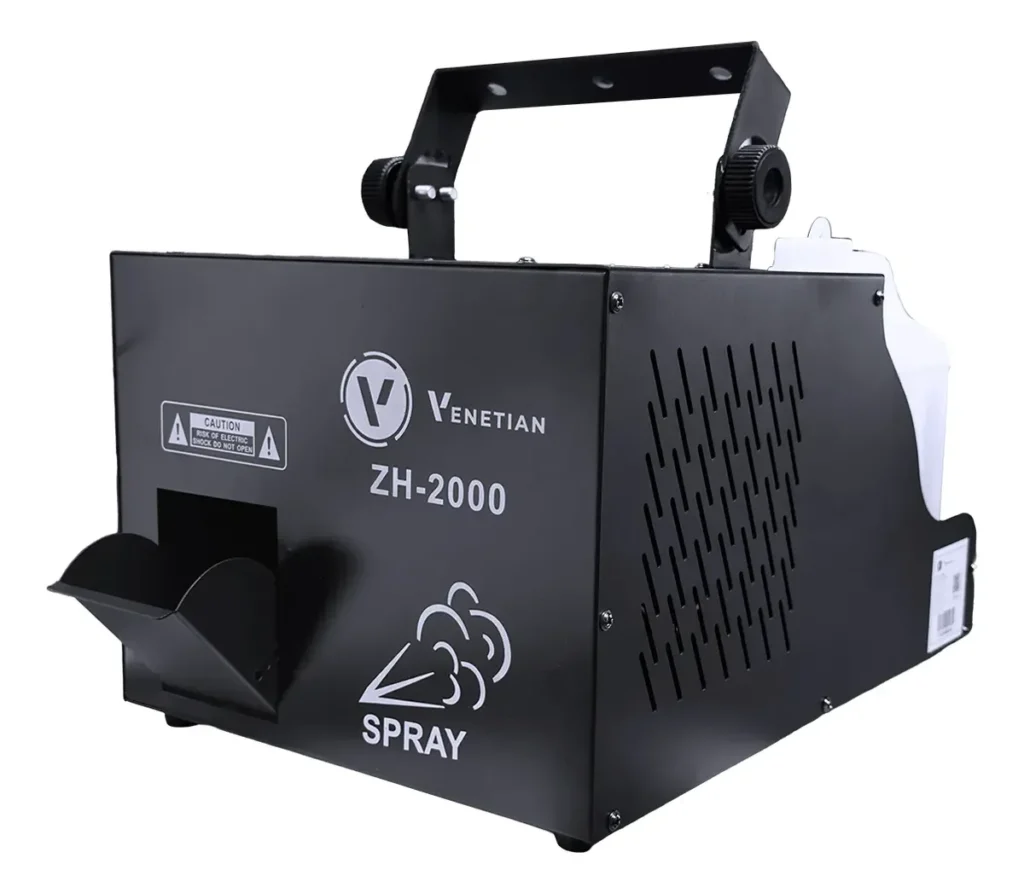 Maquina De Niebla 2000w Dmx H2o Fazer Negro Venetian Zh-2000