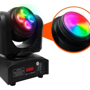 Cabezal Movil Doble Wash Led Rgbw 4x10w+ Beam 1x10w
