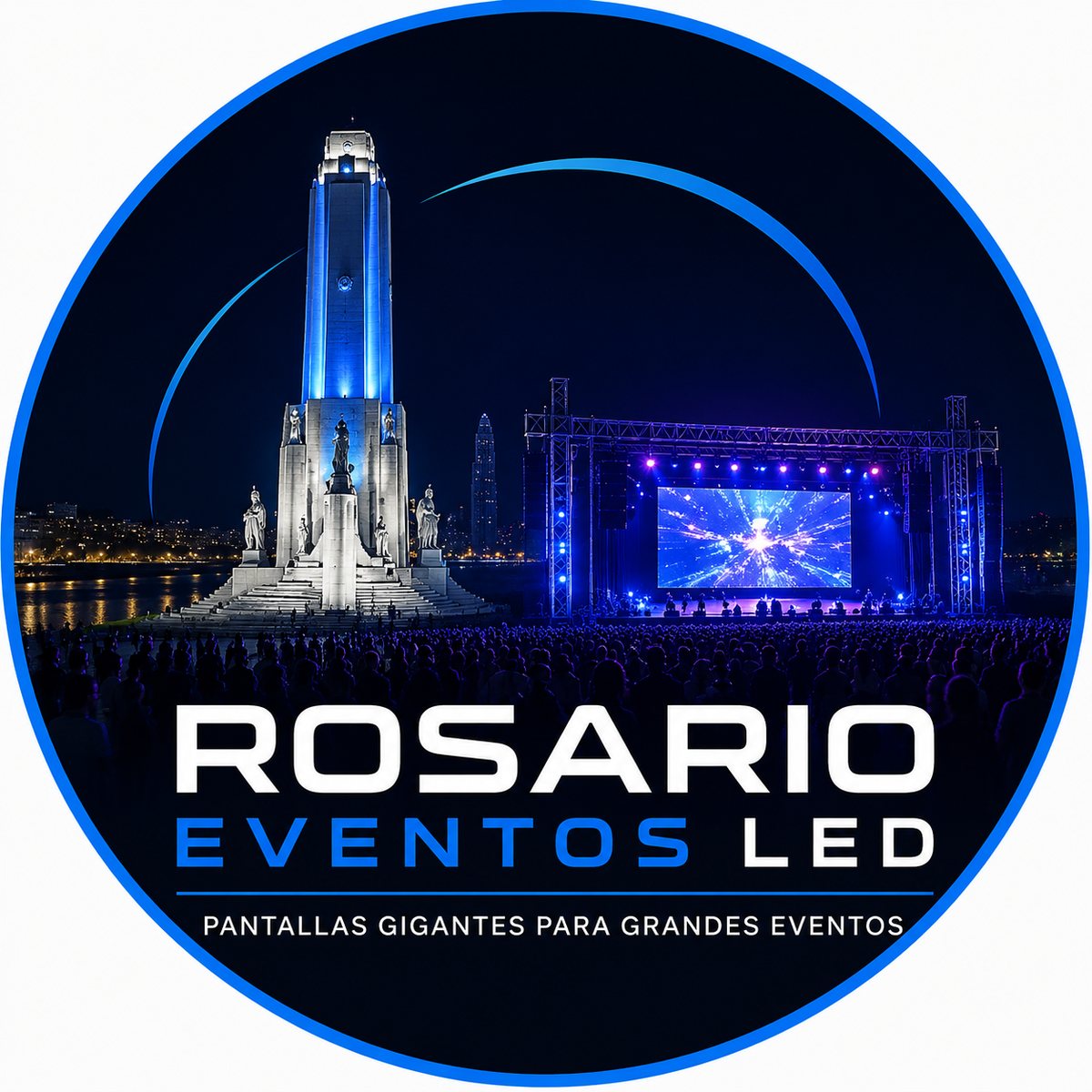 Rosario Eventos LED con Monumento a la Bandera y pantalla LED